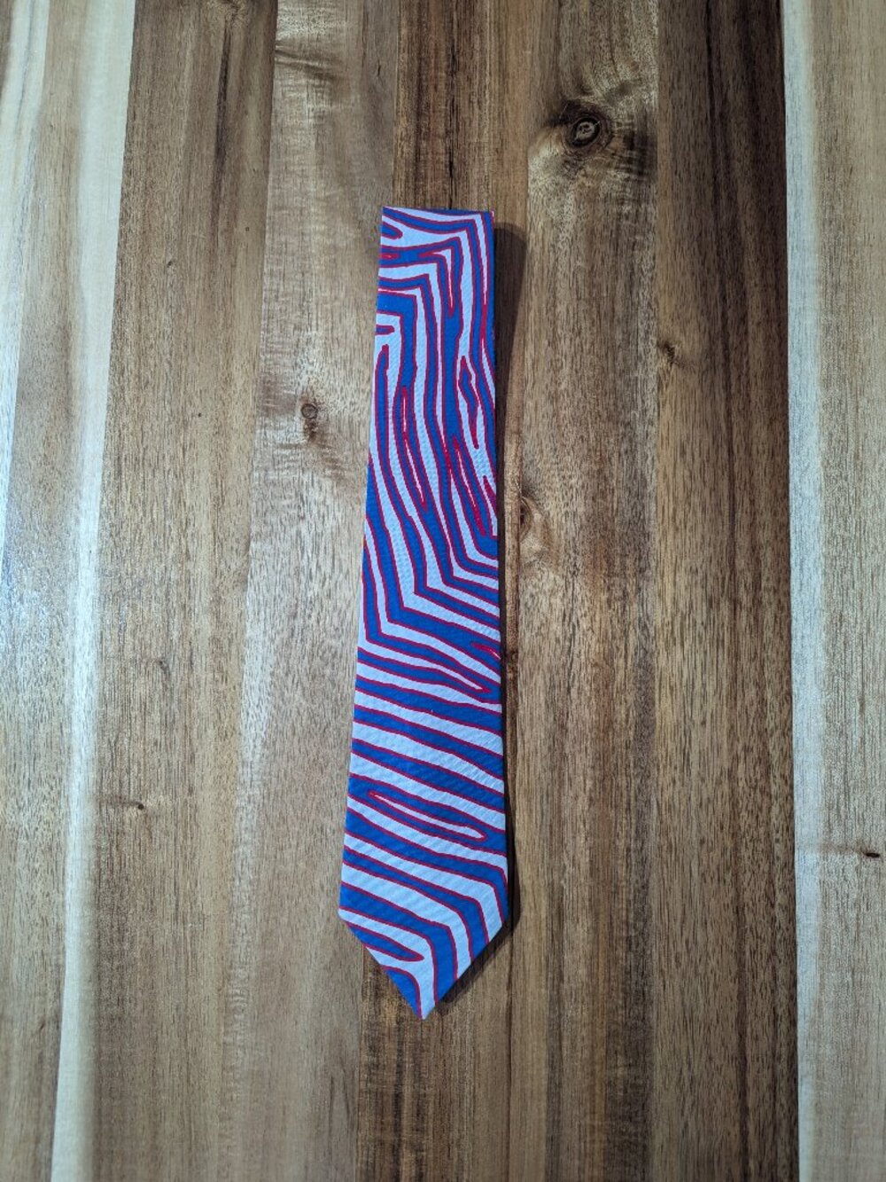 Buffalo Bills Zubaz Men's Neck Tie. Custom handmade. New